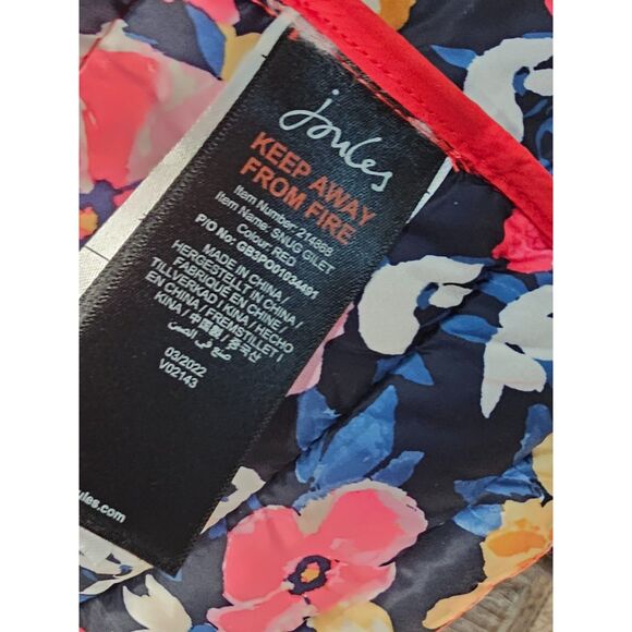 Joules Snug Water Resistant Packable Gilet Red Size 4 - Picture 13 of 15